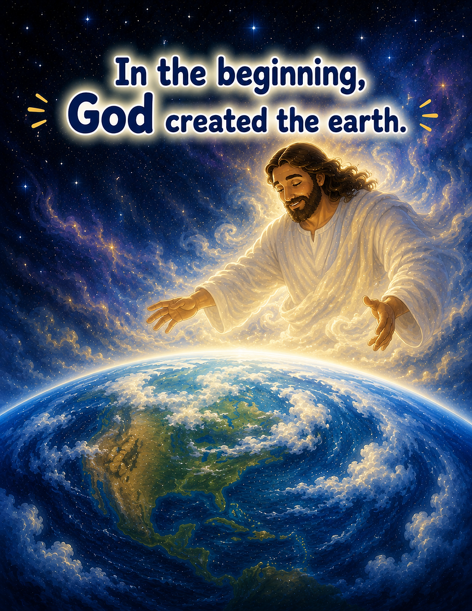 In the beginning, God created the earth