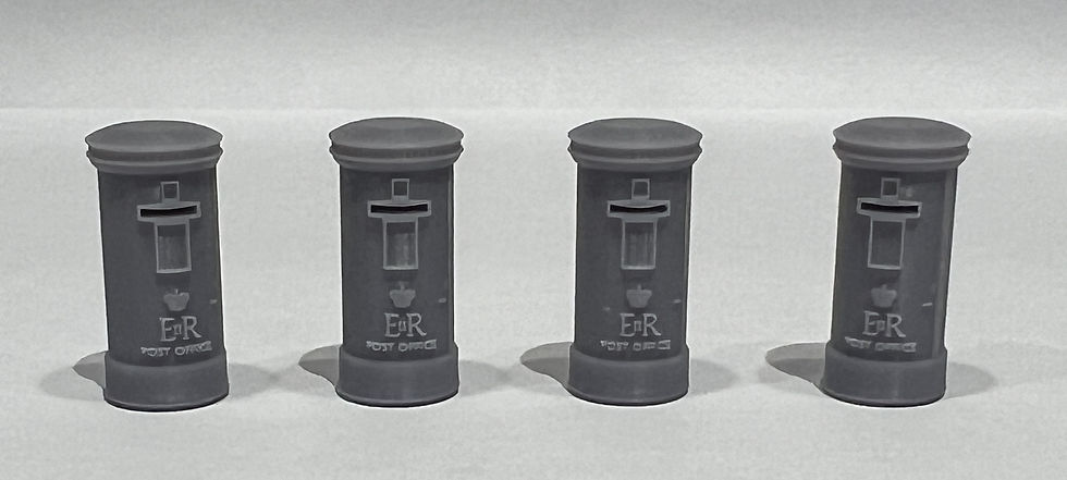Thumbnail: N Gauge 1:148 - Pillar Post Box ER 2nd - Pack of 4