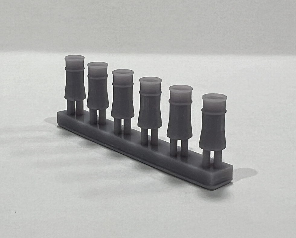 Thumbnail: OO Gauge 1:76 Chimney Pots - Round - Pack of 12