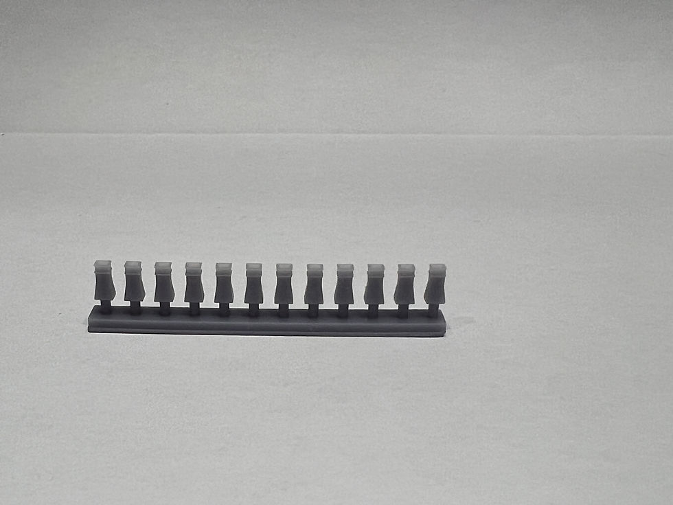 Thumbnail: N Gauge 1:148 Chimney Pots - Square - Pack of 12