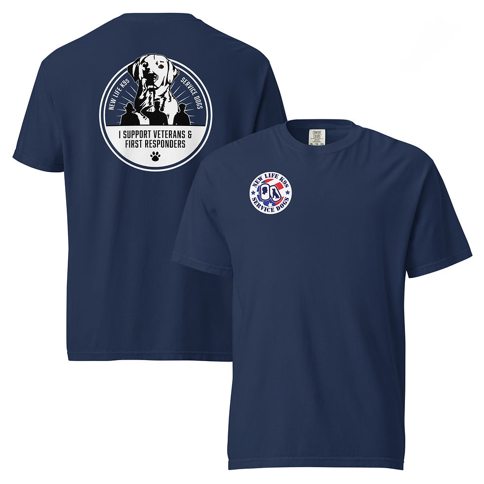 Thumbnail: NLK9 Supporter Unisex garment-dyed heavyweight t-shirt
