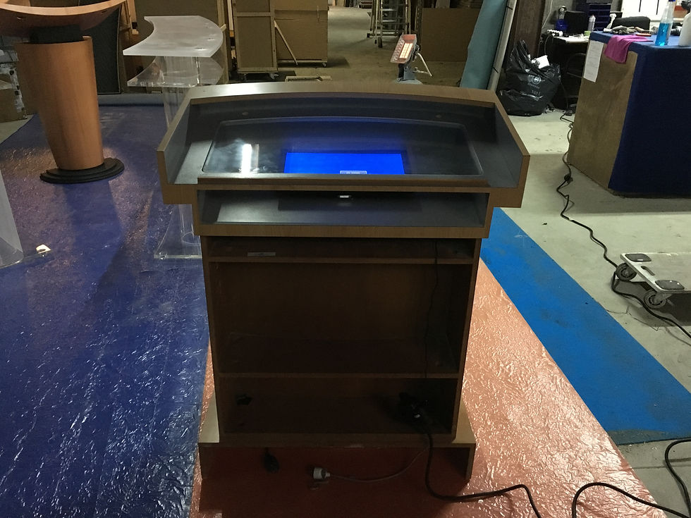 Miniature : Pupitre conférence bois rétro-éclairé