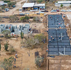Construction workers raising cinder block walls at the new Vivienda para el Bienestar project sites south of La Paz.