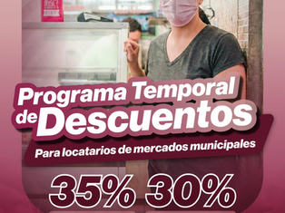 Locatarios y clientes realizando transacciones en el Mercado Madero de La Paz, beneficiados por el programa de apoyo al comercio local en 2026.