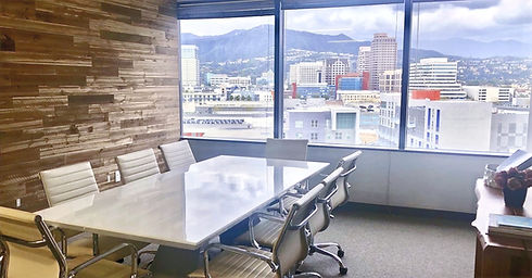 Tamar Arminak's Glendale office overlooking city