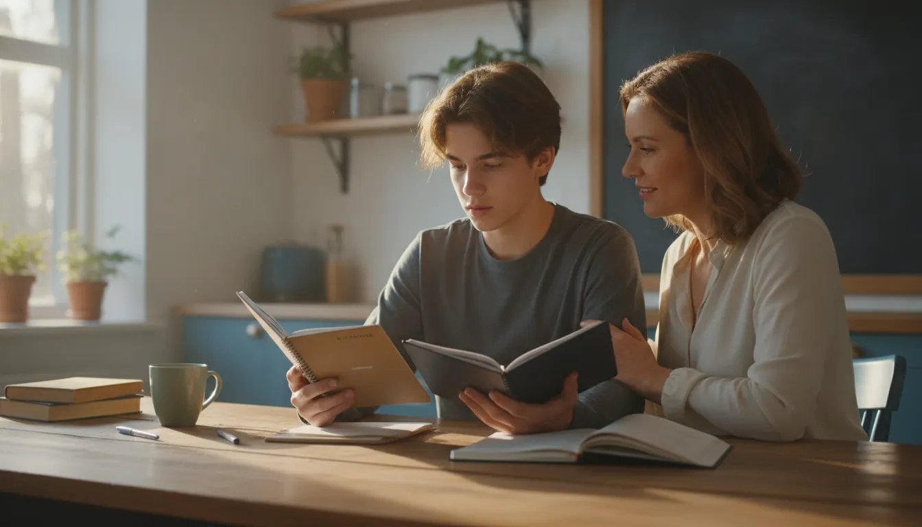 Parent and teenager making meaningful choices together