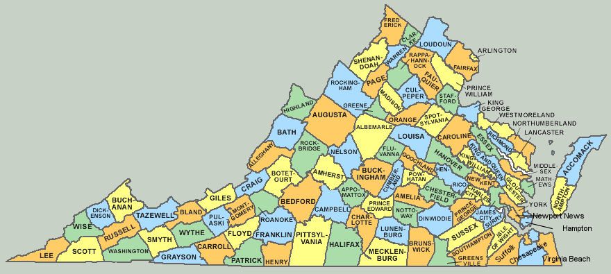 City Map of Virginia