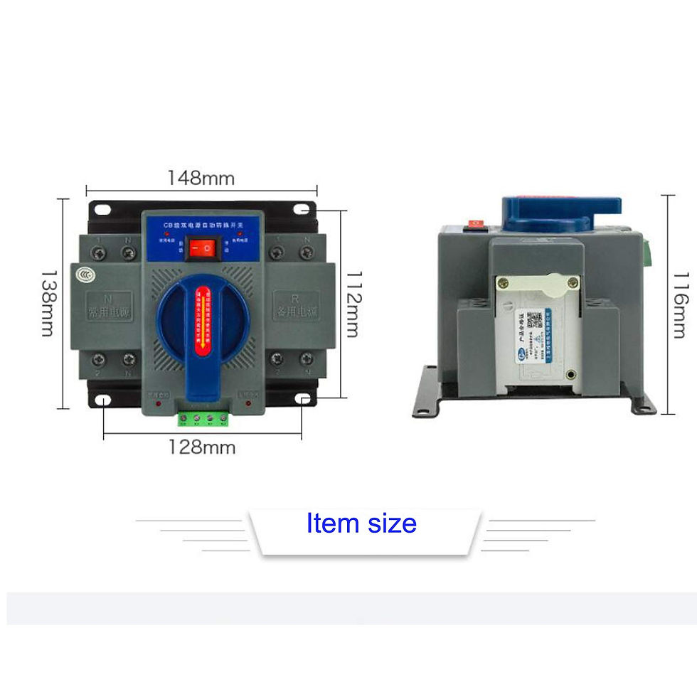 Miniatura: Interruptor de transferencia automática 110V 63A 60Hz