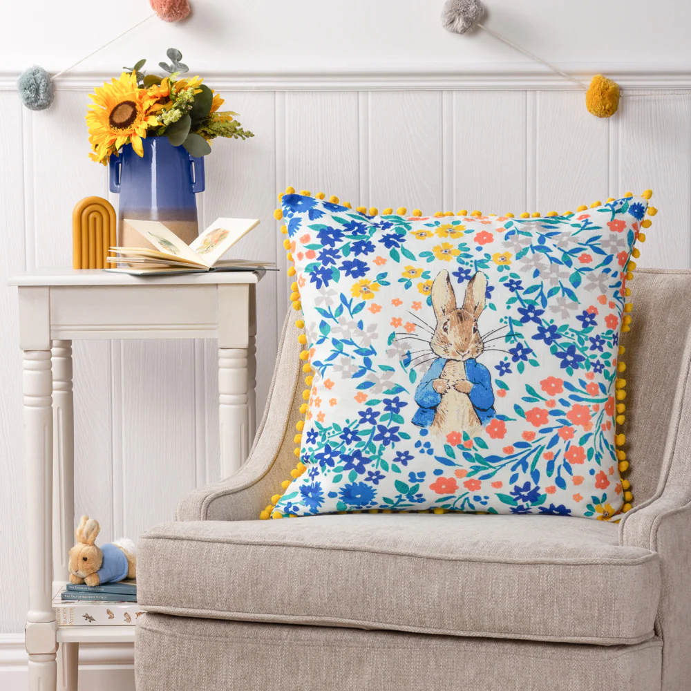 Peter Rabbit™  Florelli Peter Rabbit 100% Cotton Cushion