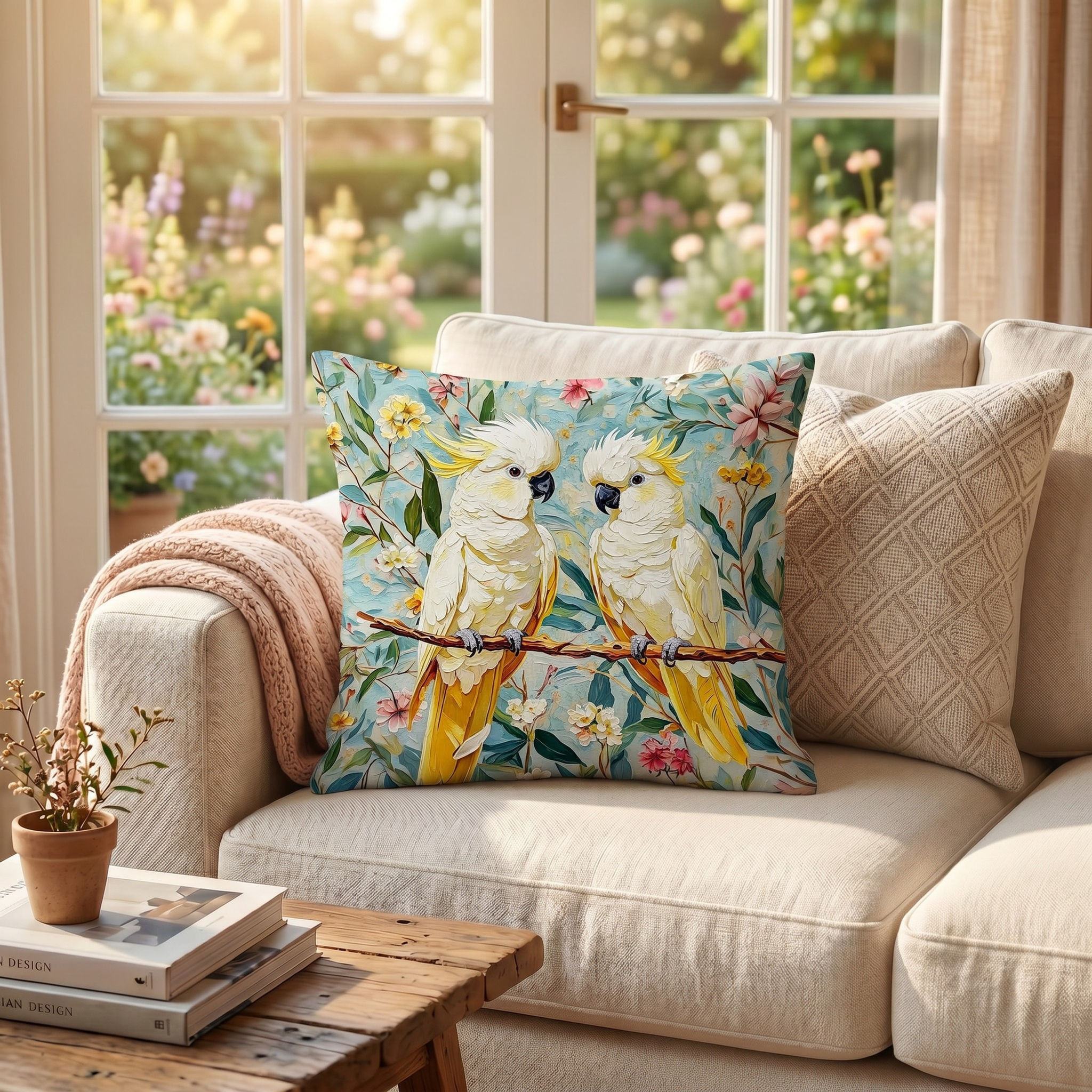Cockatoodly Two Cushion