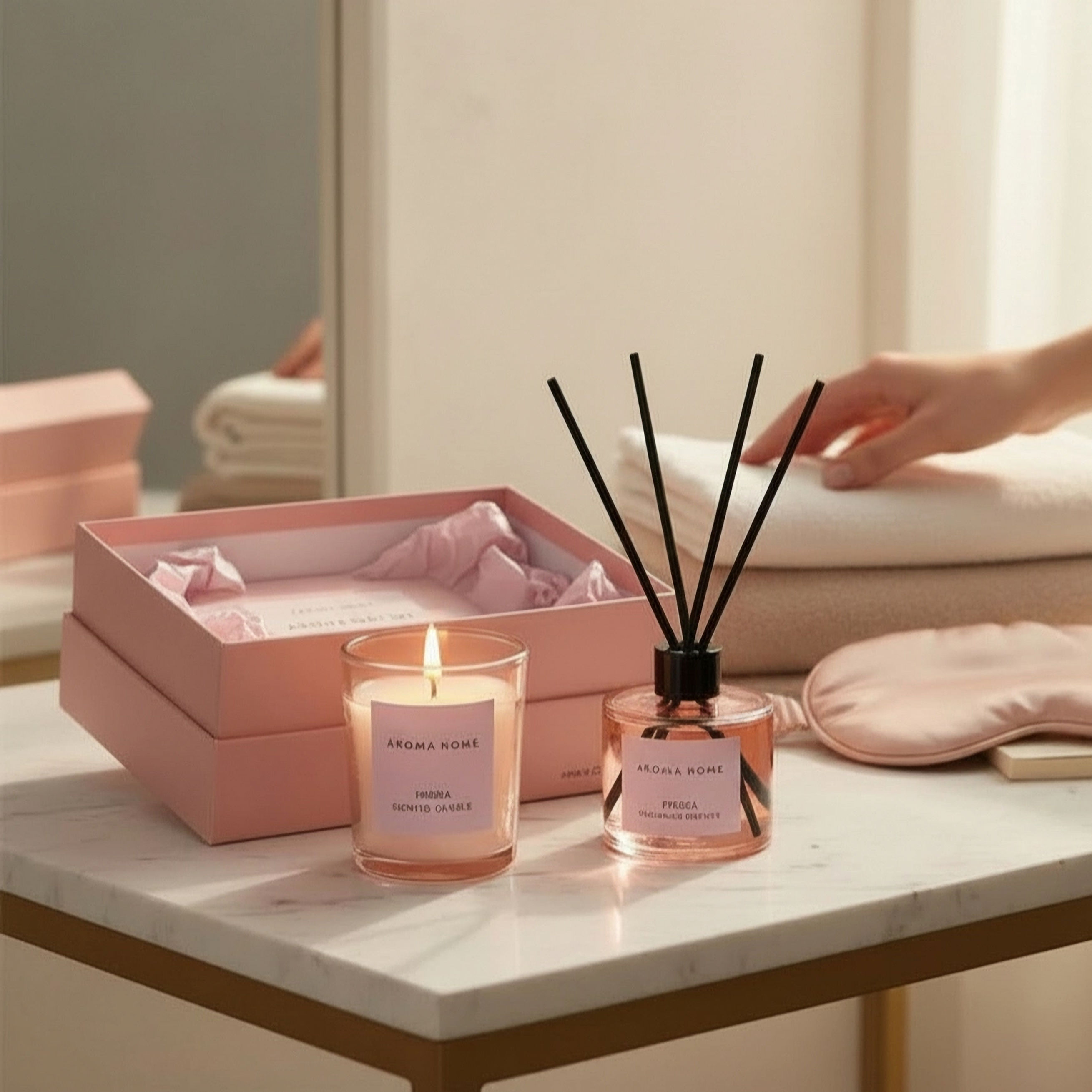 Candle and Reed Diffuser Pair - English Pear Freesia