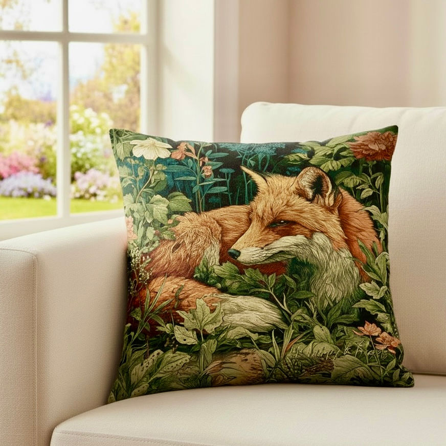 Pikkukuva: Resting Fox Woodland Cushion