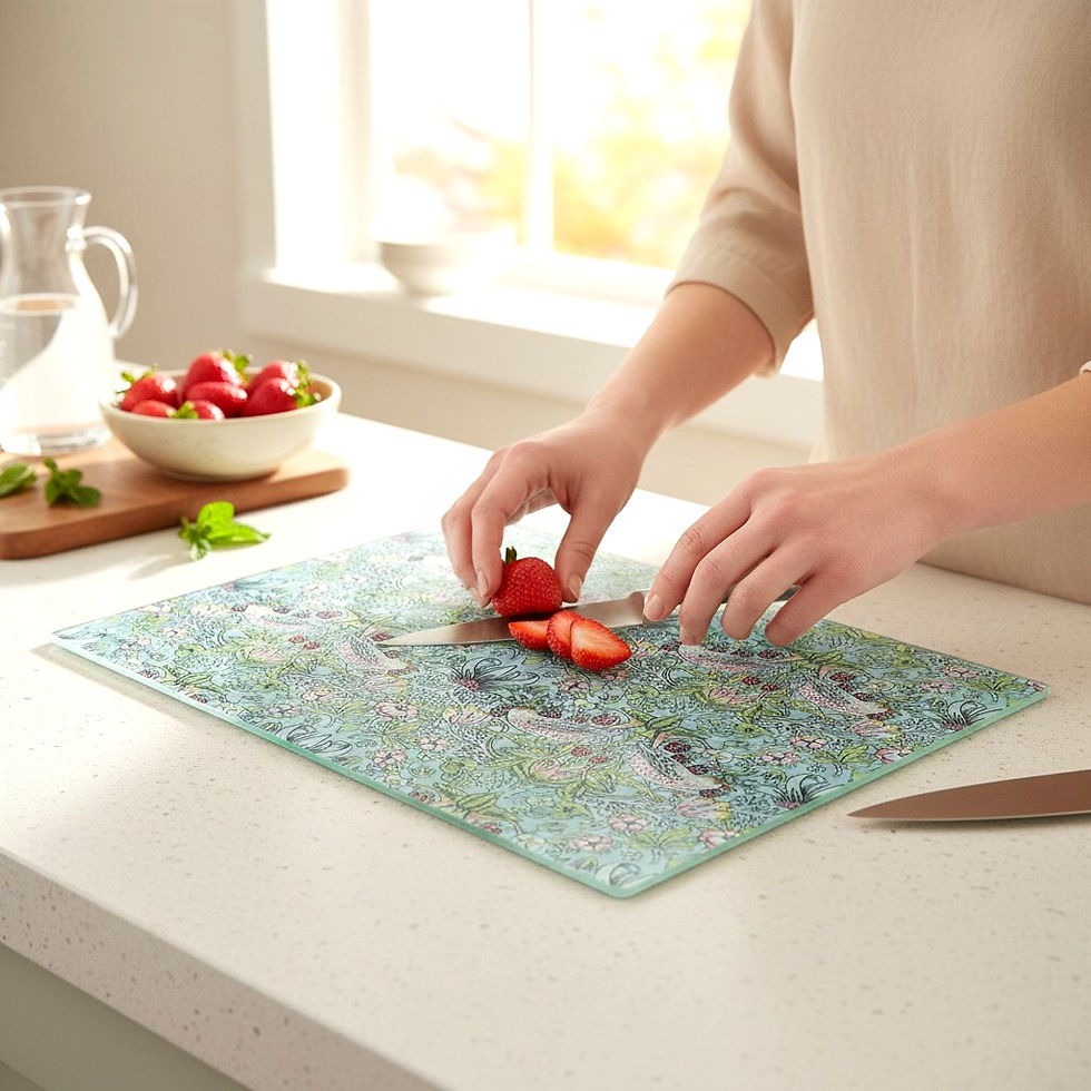 Миниатюра: William Morris Strawberry Thief Cutting Board