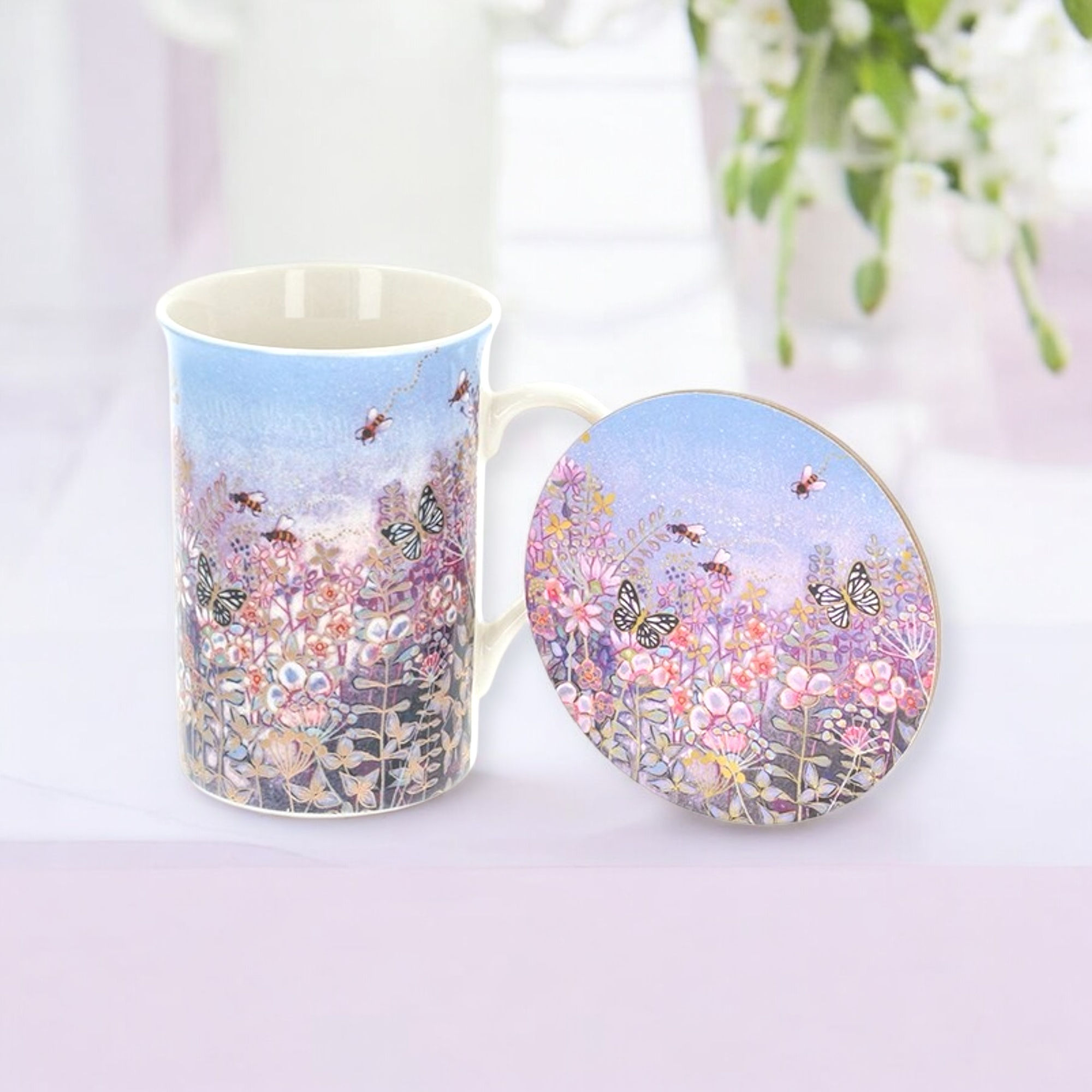 Penny Gaj Mug and Coater Set Hazy Days