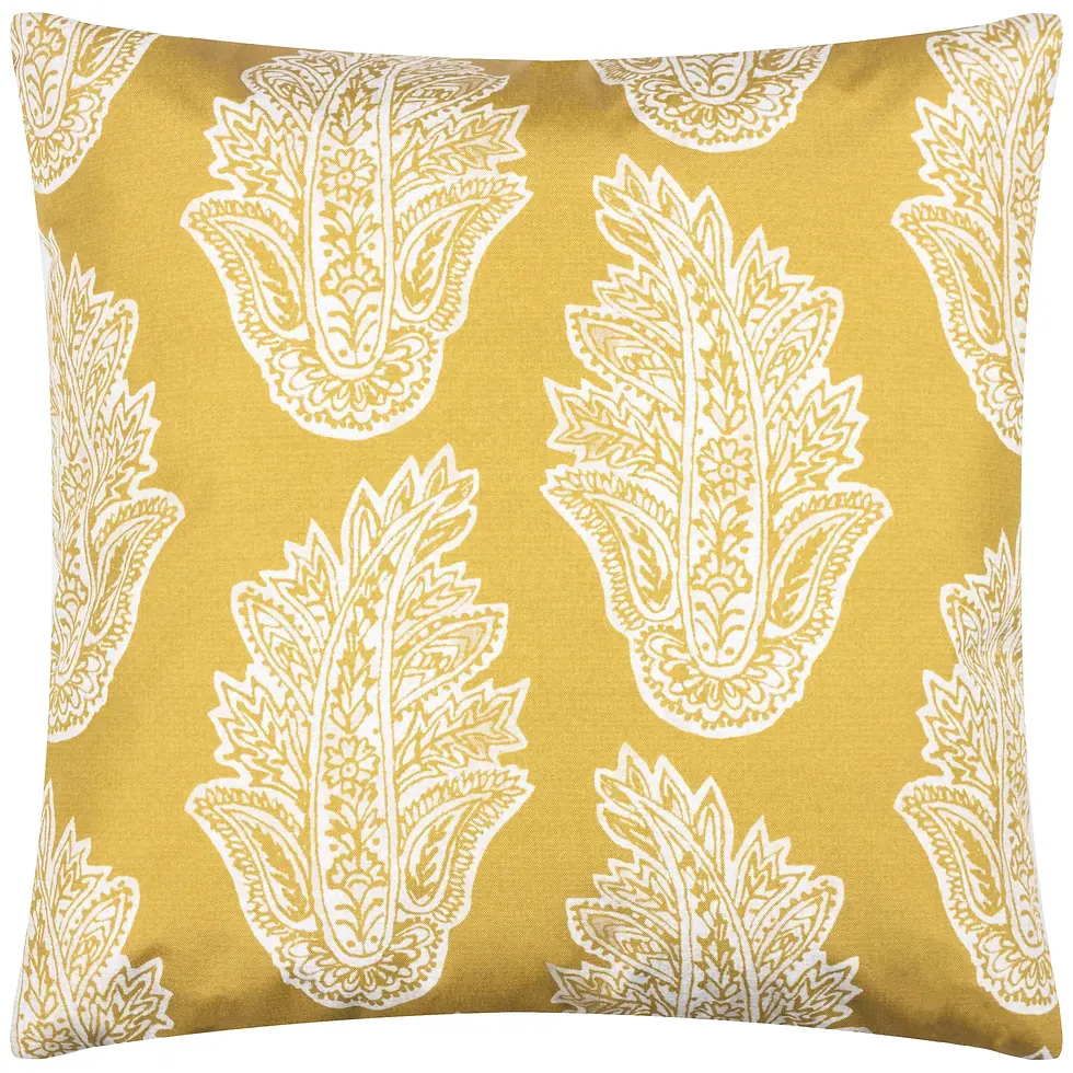 Miniatura: Kalindi Paisley Outdoor Cushion - Saffron
