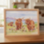 Highland Cow Cushioned Laptray