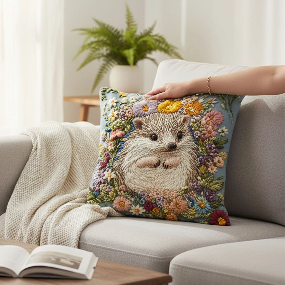 Miniatură: Florence Floral Hedgehog Cushion