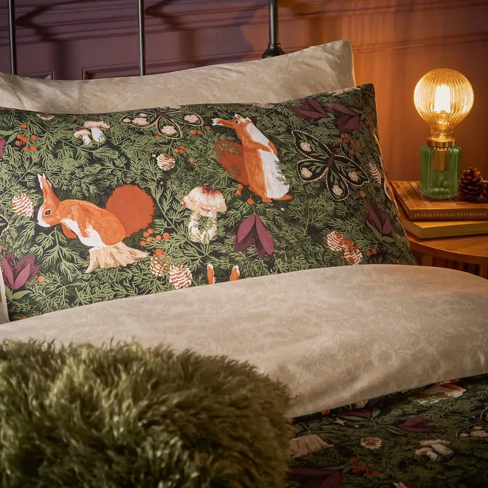 Miniature : Pineberry Forest Woodland Duvet Set