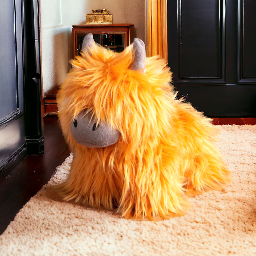 Miniatura: Highland Cow Shaggy Doorstop