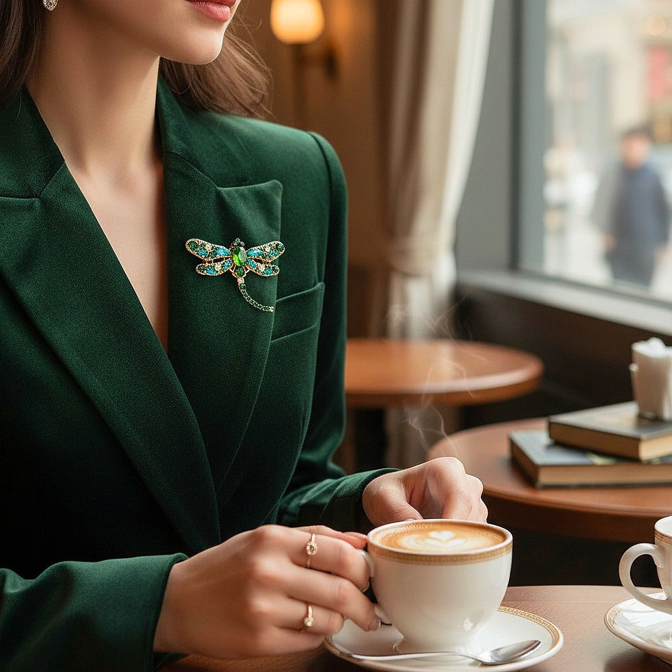 Miniatura: Sparkling Dragonfly Brooch