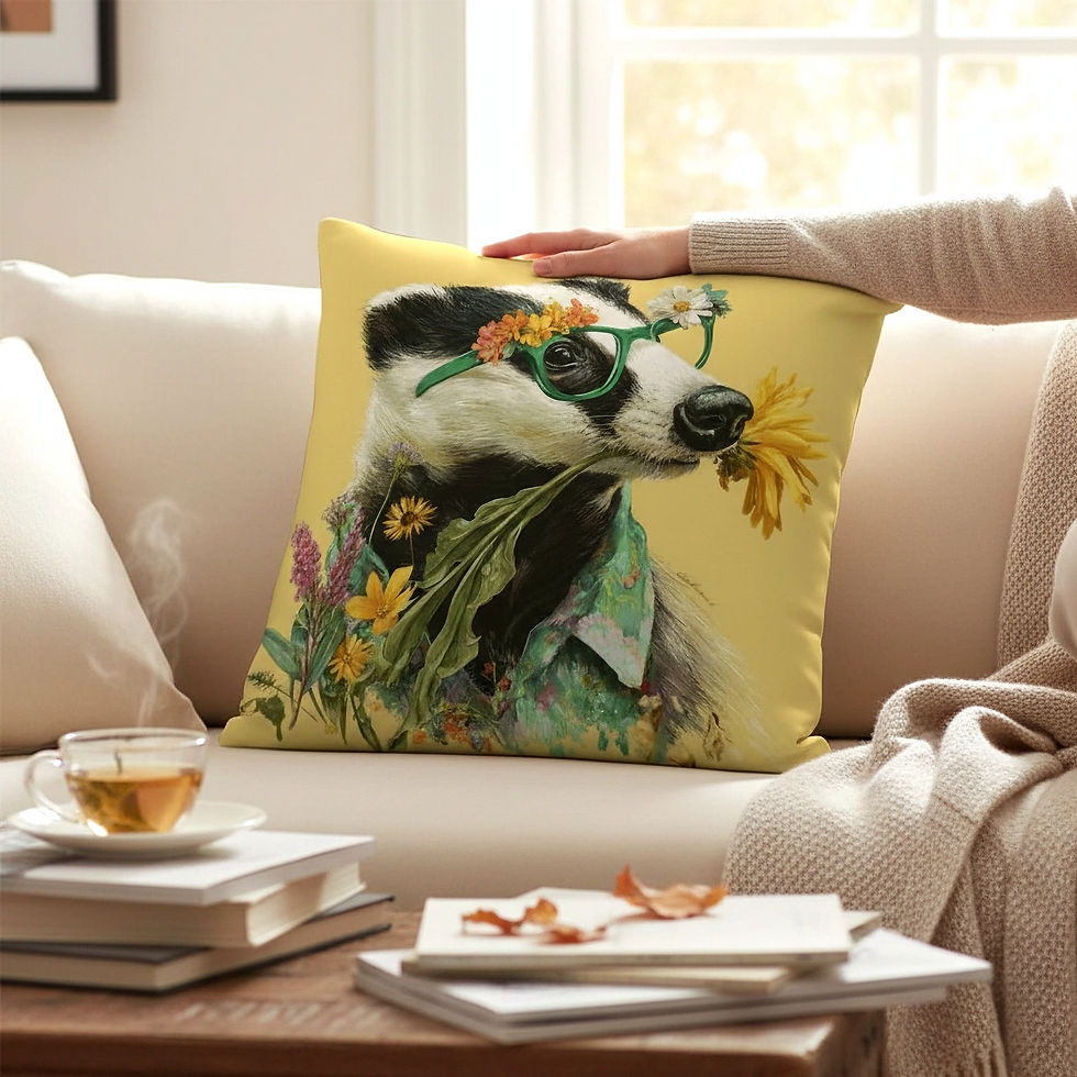 Minijatura: Barnaby Badger Cushion