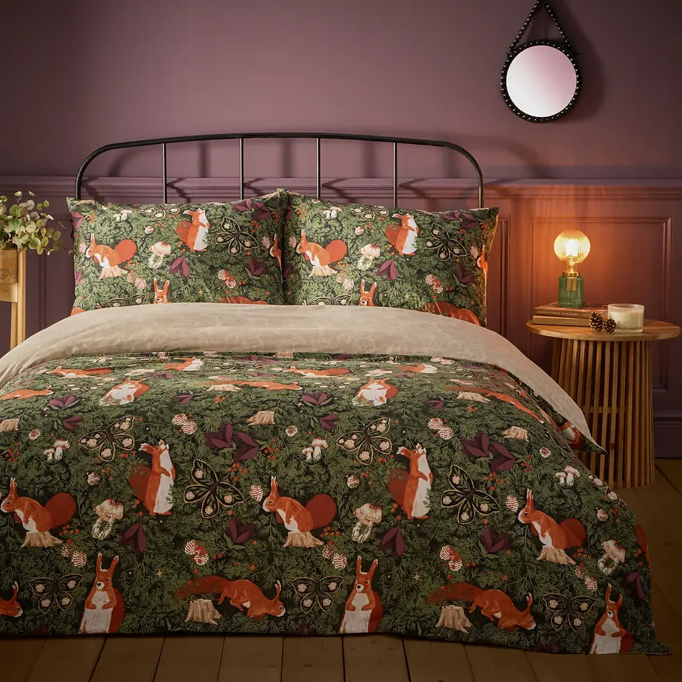 Miniature : Pineberry Forest Woodland Duvet Set