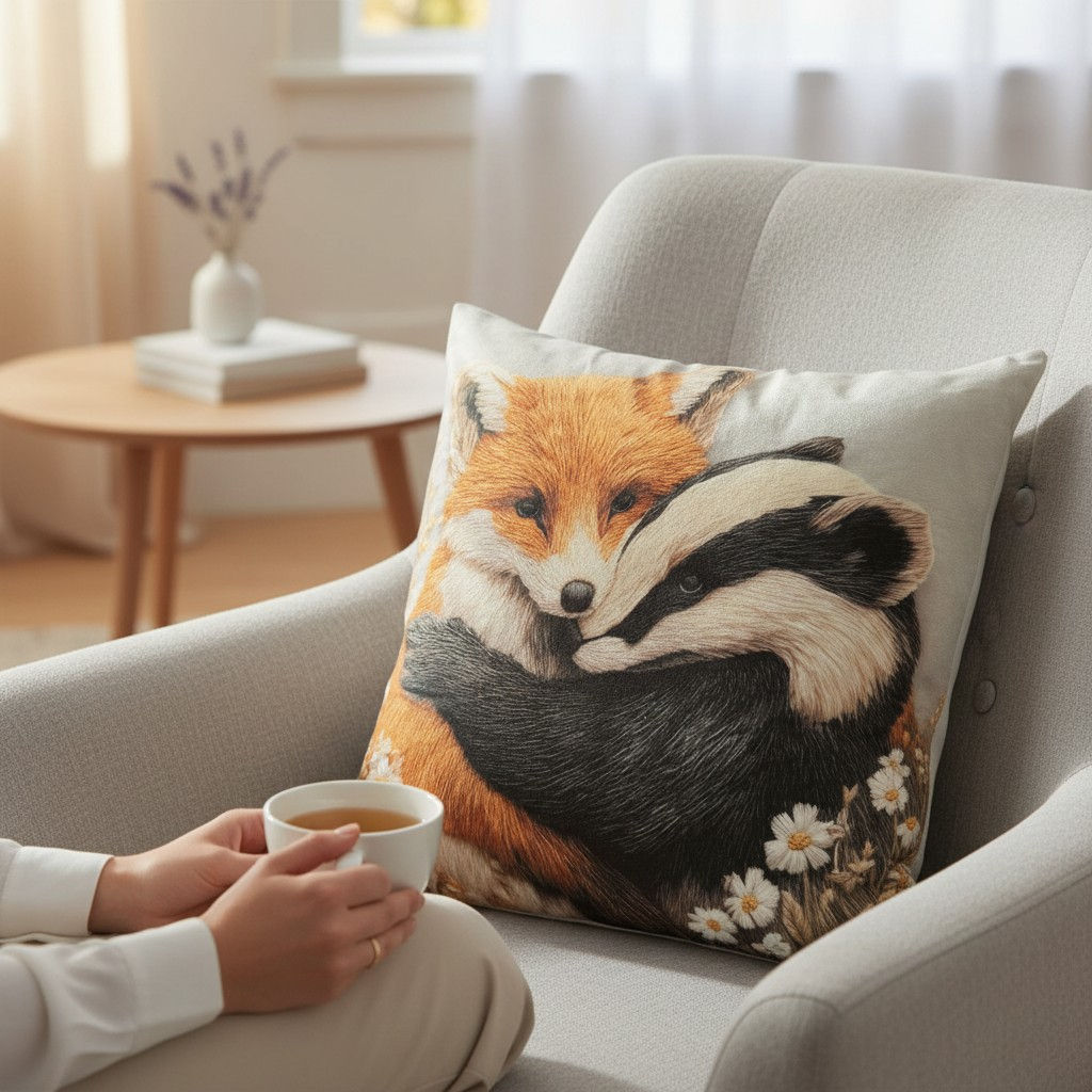 Woodland Friends Cushion