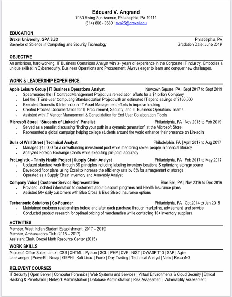 Thumbnail: Resume Creation