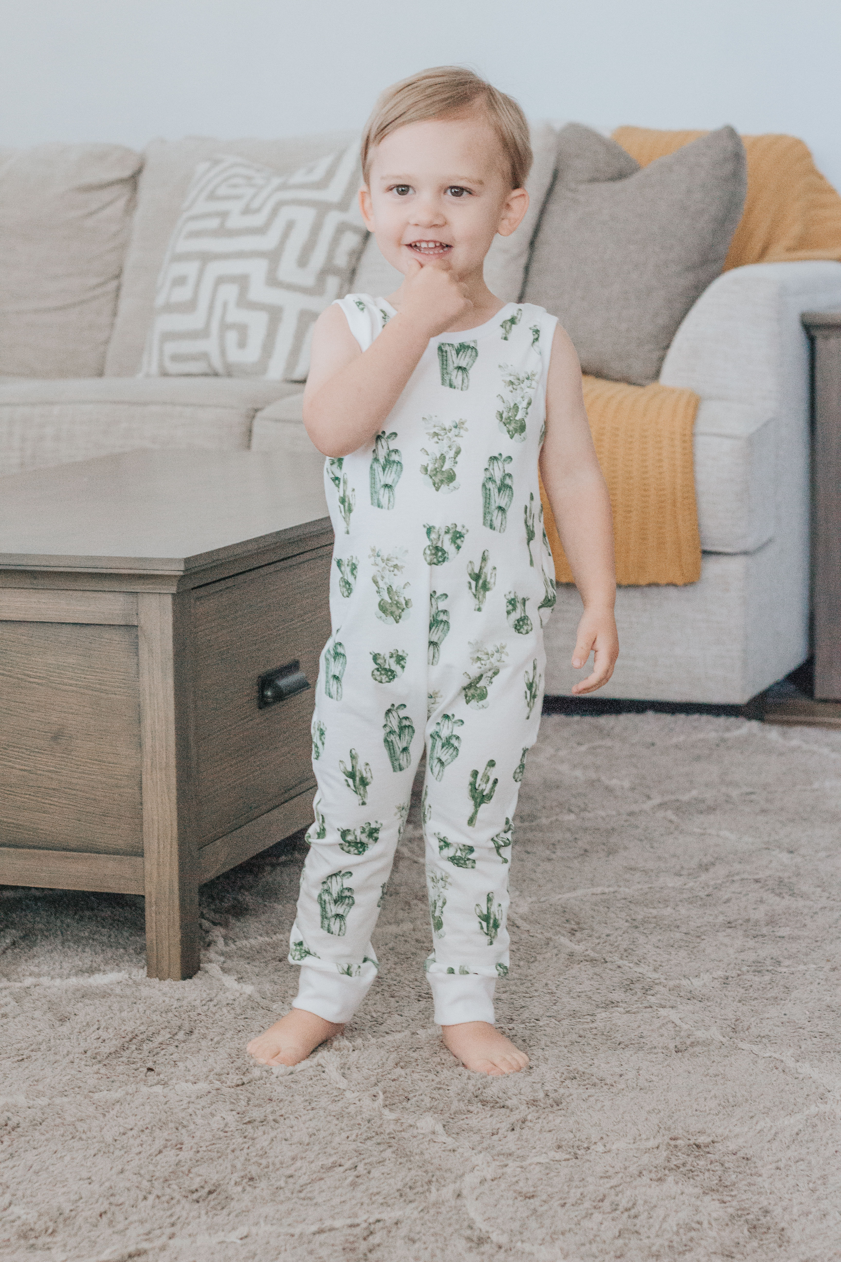 Watercolor Cactus Romper