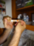 Furniture touchup pens work great!