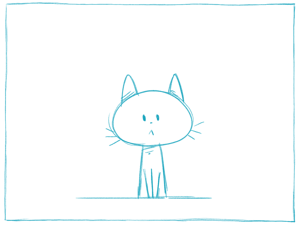 Une pose peu expressive en silhouette