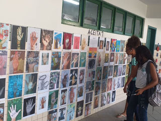 A APLB: Delegacia Sindical Costa do Descobrimento, visita Exposição Artística dos Estudantes das dis