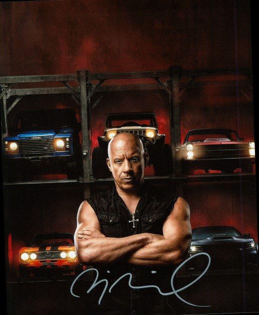 Vin Diesel from Fast & Furious Signed 8x10 Photo