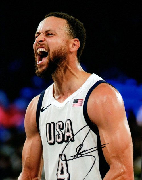 Steph Curry - 2024 Olympics Signed 8x10 Photo
