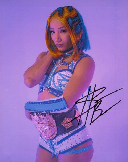 Sasha Banks from WWE Signed 8x10 Photo