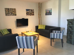 Vila Lanovka Lipno obývací pokoj