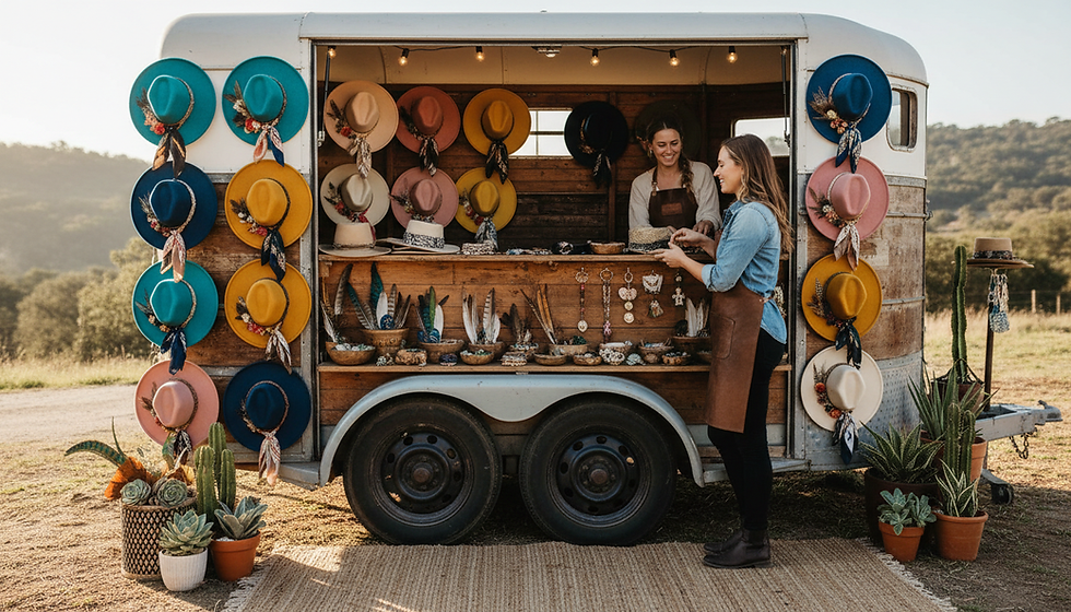 Transform Your Event with Lin & Jen's Hats On     Mobile Custom Hat Bar