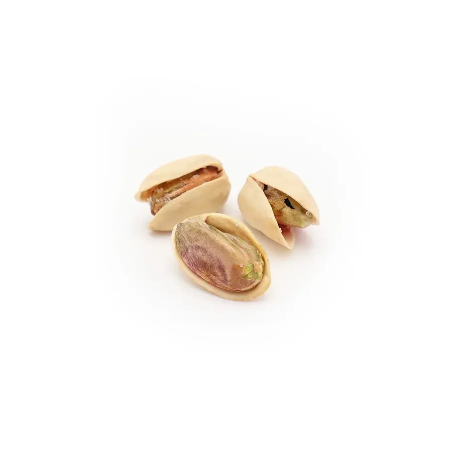 Dry-roasted USA jumbo pistachios with crystal salt, extra-crunchy and flavorful.