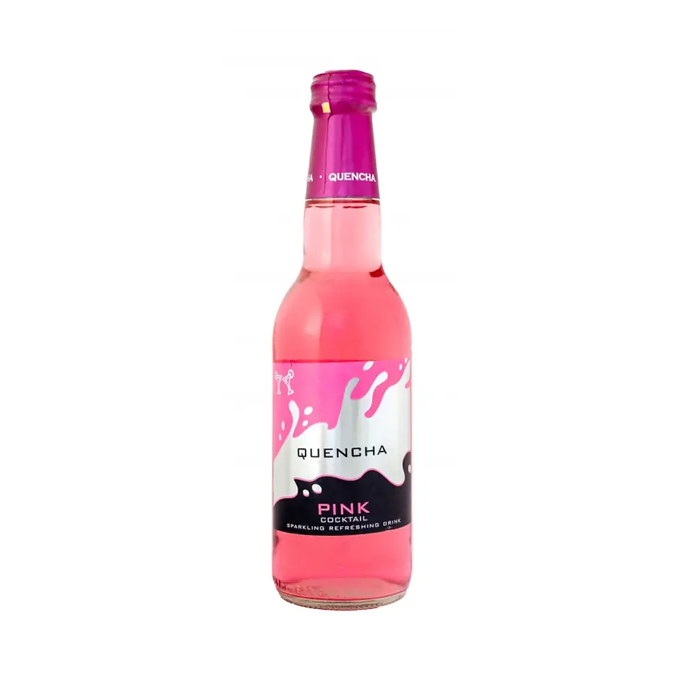 Quencha Fruit Cocktail Drink – Pink 330ML, a fruity and refreshing blend perfect for hydration and enjoyment.