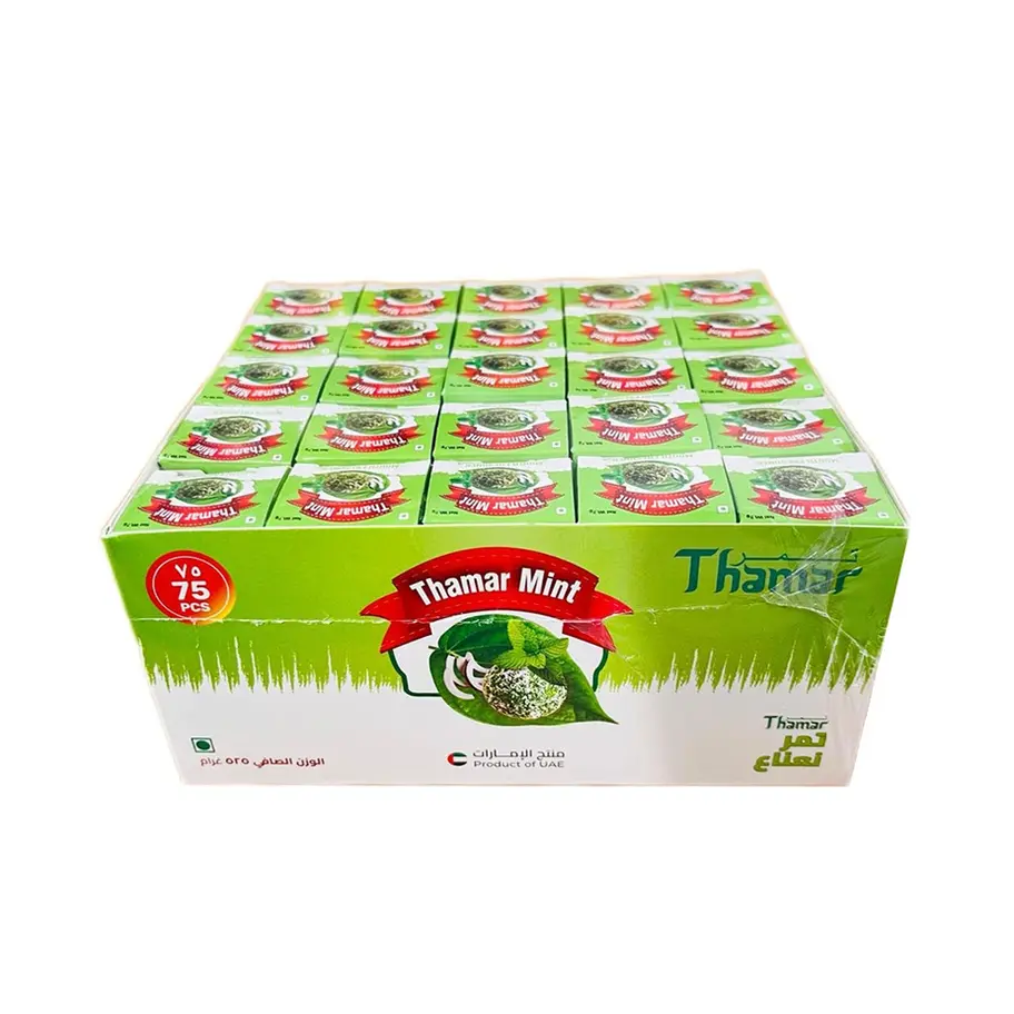 Thamar Mouth Freshener Mint 75 PCS – cool and refreshing mint mouth freshener for after meals and all-day freshness.