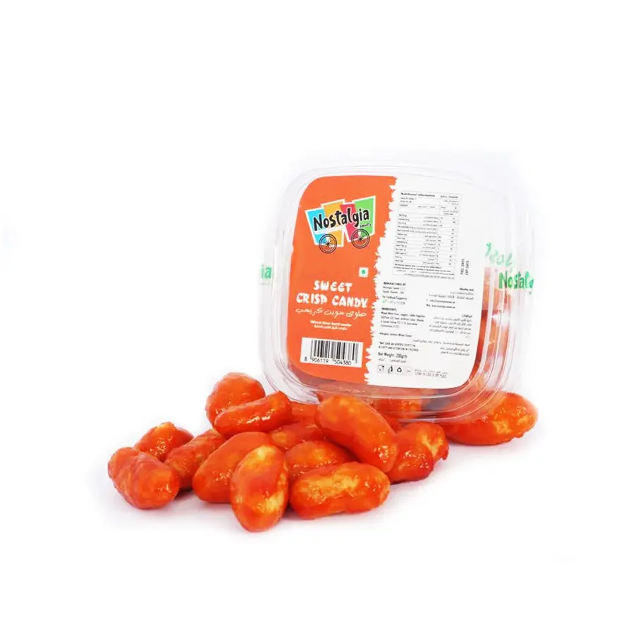 Nostalgia Sweets Sweet Crisp Candy 250 G, classic handmade crispy sugar-flavored candy.