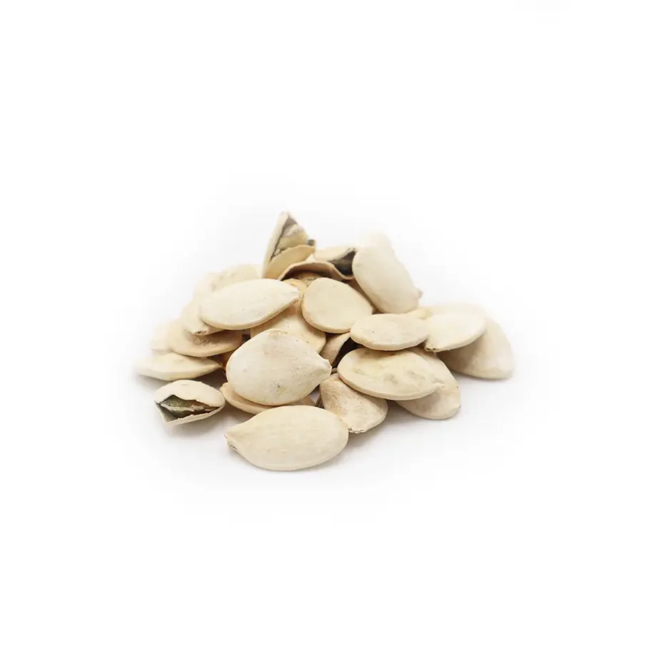 Dry-roasted pumpkin seeds lightly salted, oil-free snack for healthy eating.