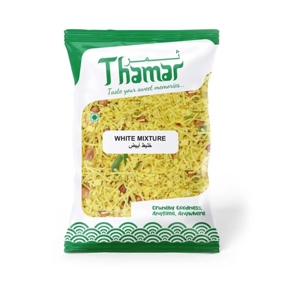 Thamar White Mixture 150 GM – crispy and flavorful snack blend for anytime enjoyment.