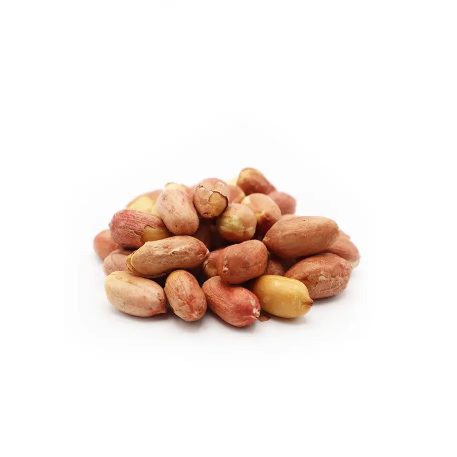 Dry-roasted shelled peanuts crunchy, oil-free snack for healthy eating.