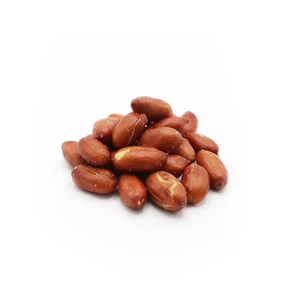 Roasted shelled peanuts salted crispy, naturally seasoned snack.