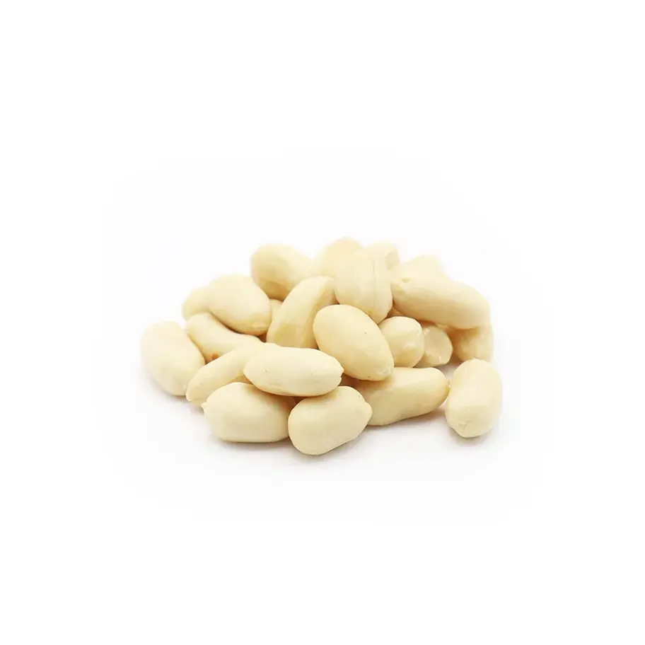 Raw blanched peanuts skinless, natural peanuts for cooking and snacking.