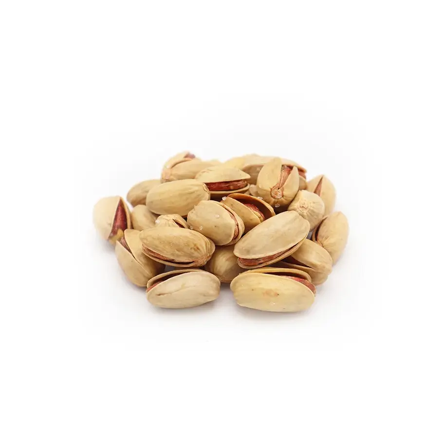 Dry-roasted Akbari pistachios with lemon seasoning, tangy, and crunchy.
