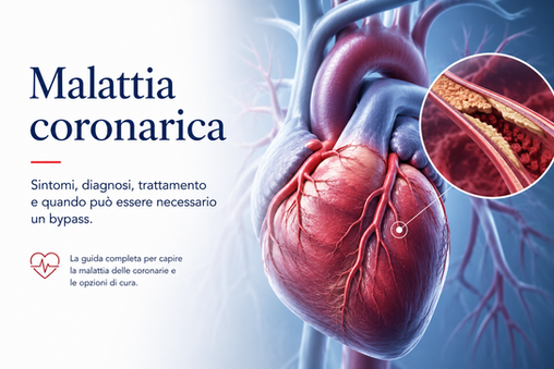 Malattia coronarica: sintomi, diagnosi, trattamento e quando può essere necessario un bypass