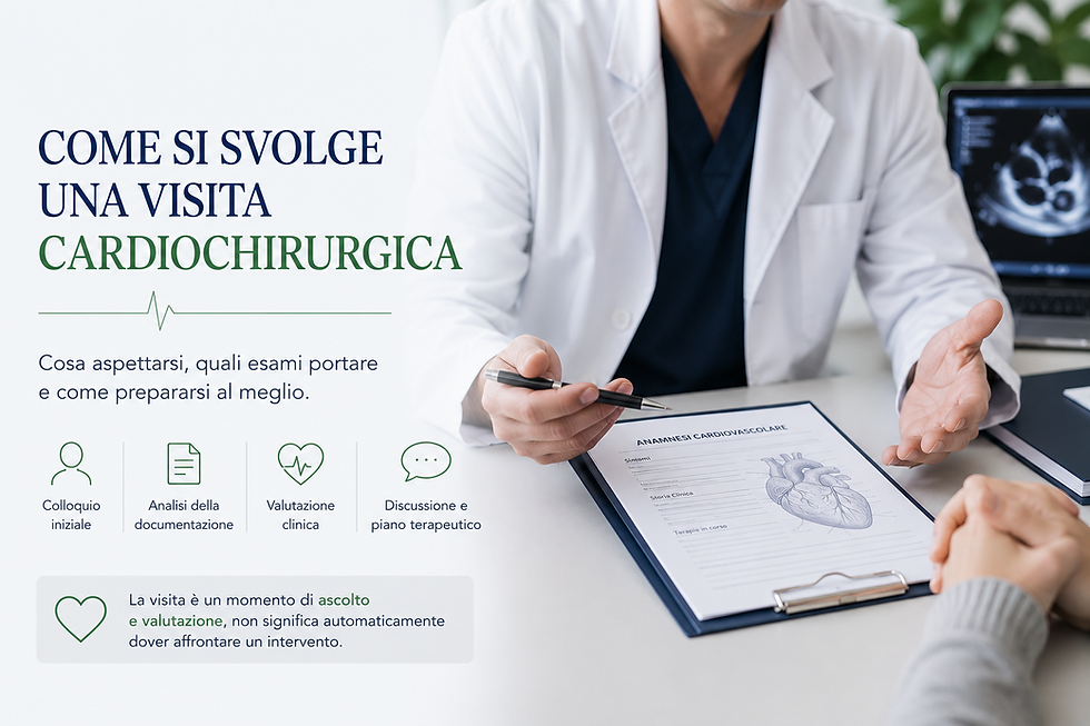 Come si svolge una visita cardiochirurgica: cosa aspettarsi e quali esami portare