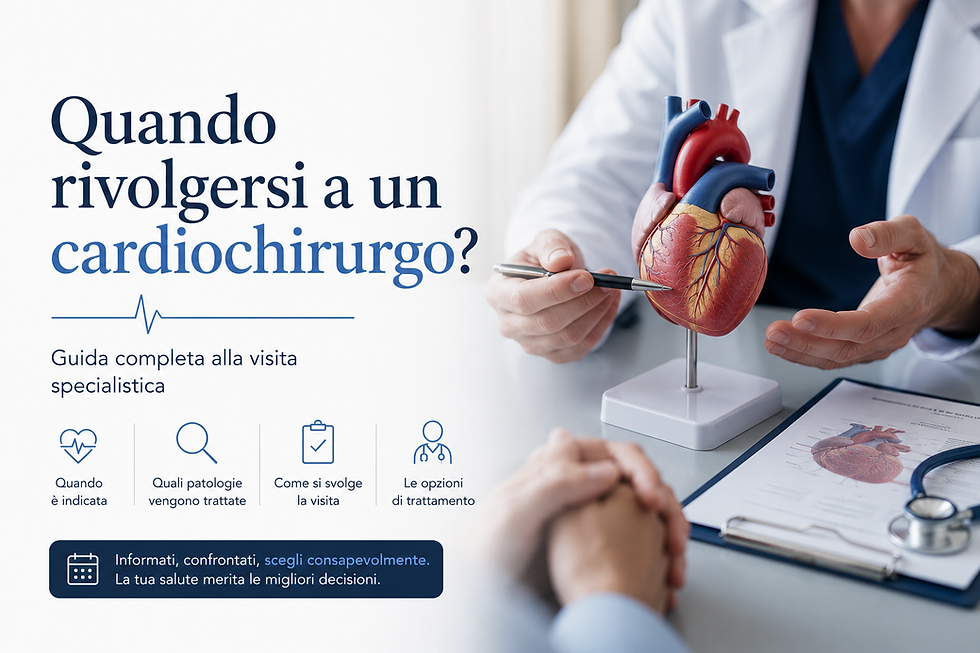 Quando rivolgersi a un cardiochirurgo? Guida completa alla visita specialistica